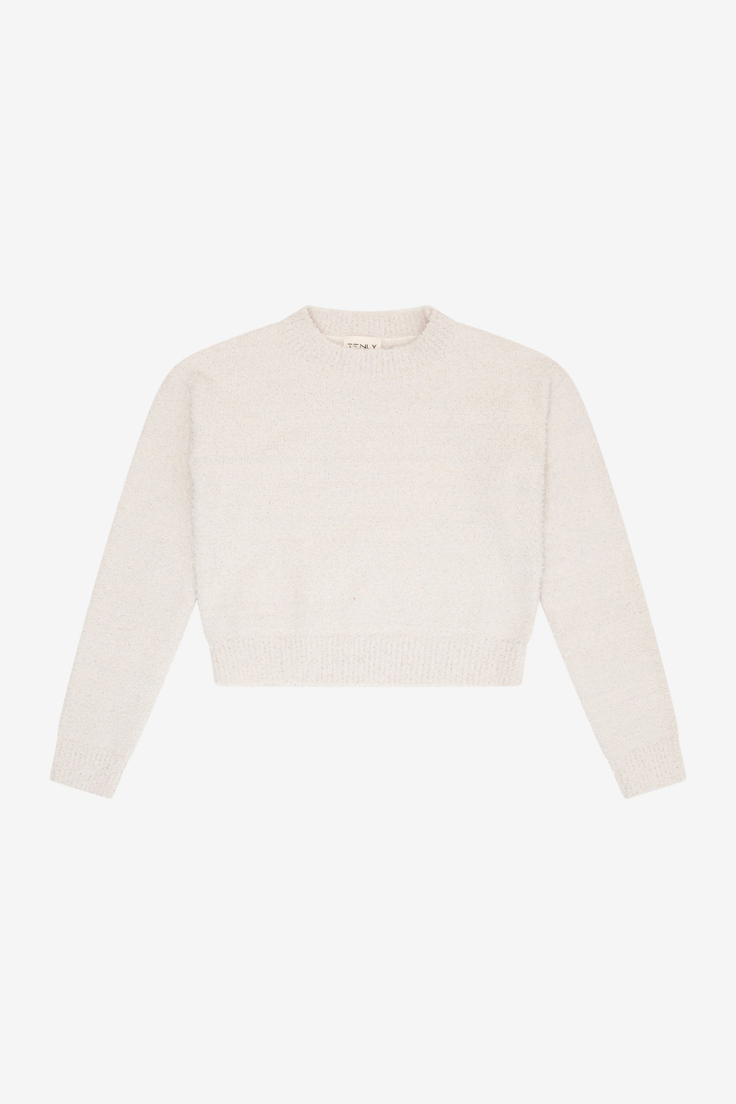 Sherpa Crew Neck Sweater - Ecru