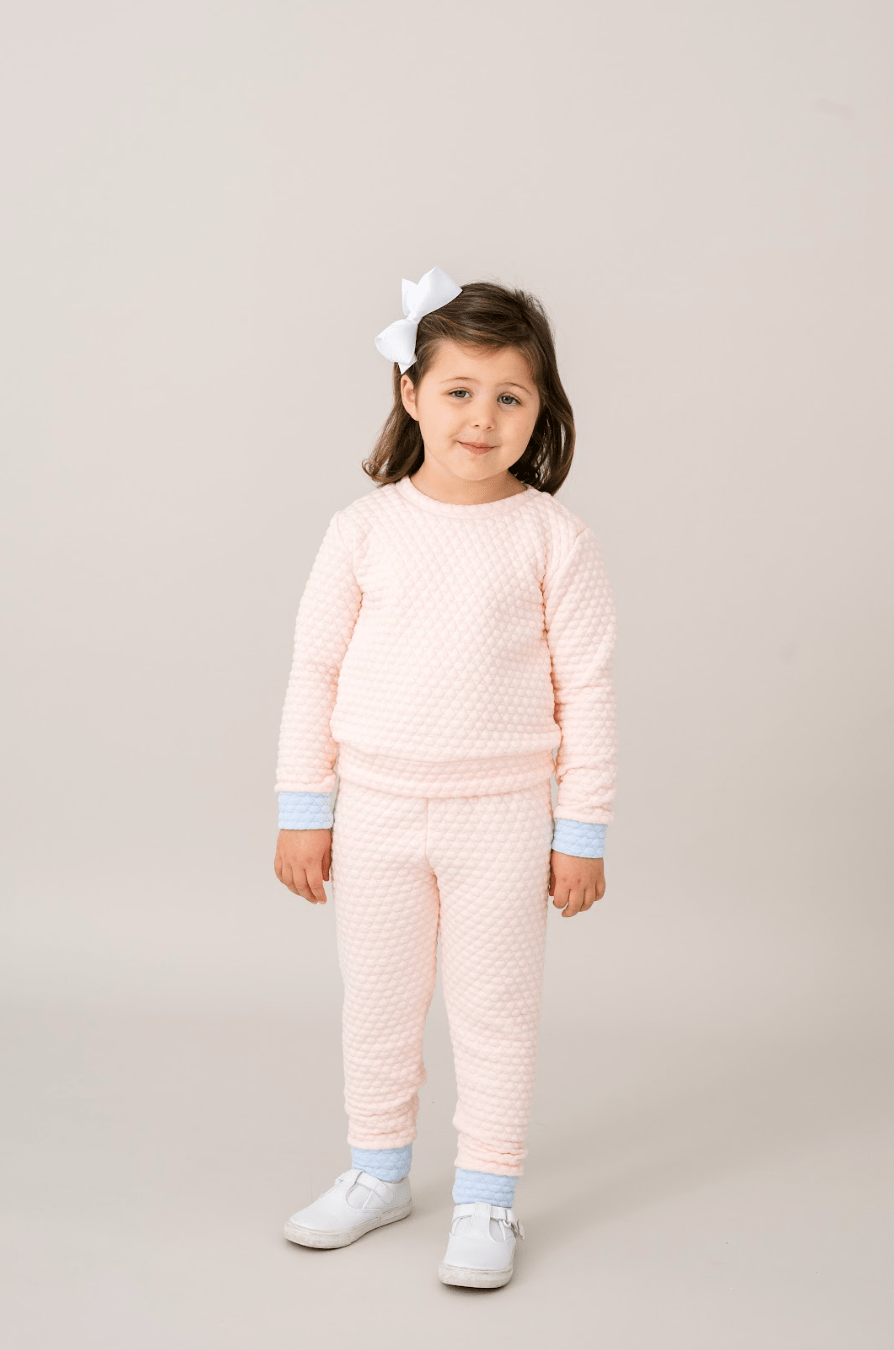 Quilted Sweatsuit, Pink