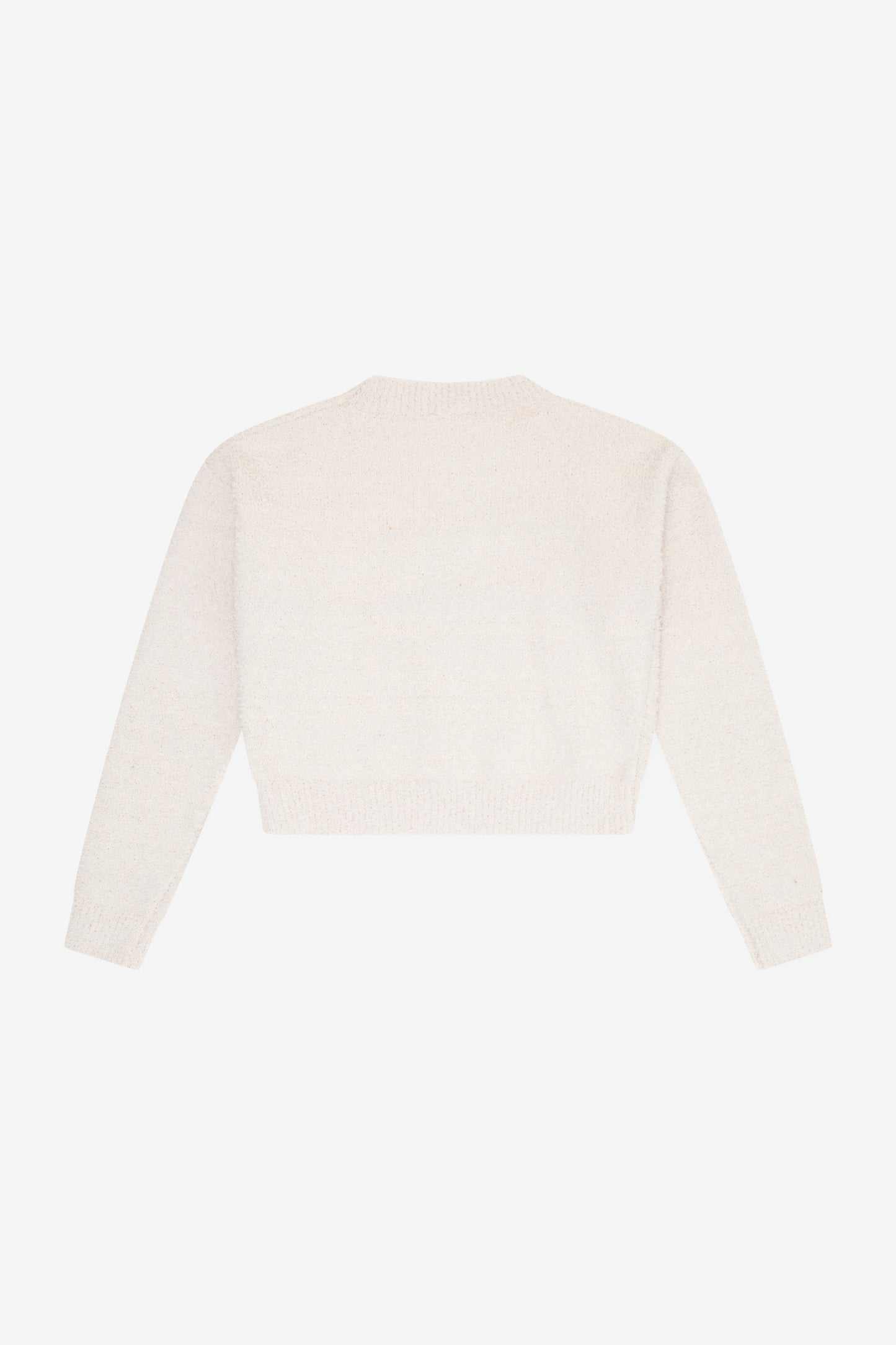 Sherpa Crew Neck Sweater - Ecru
