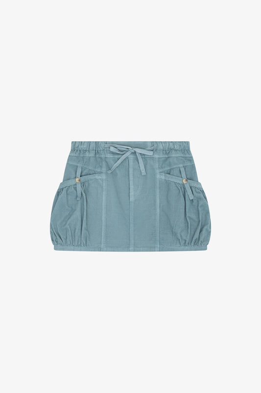 Corduroy Utility Skirt - Blue Moon