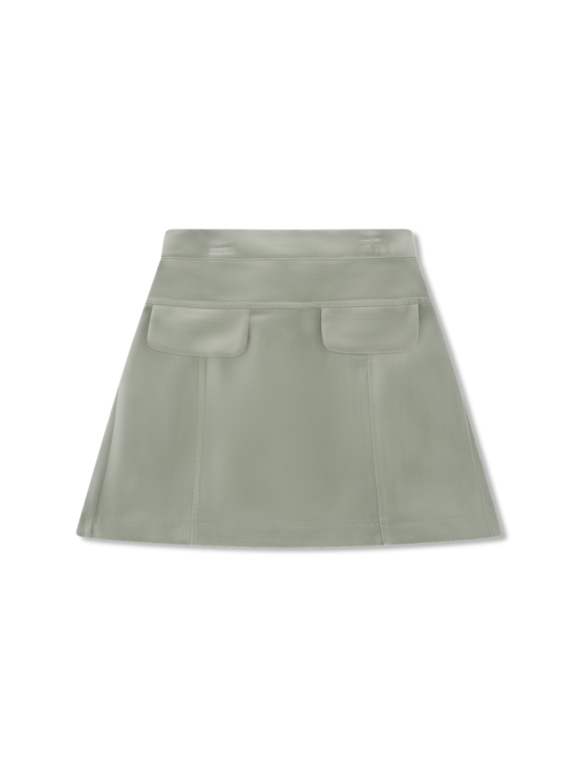 Claire Skirt, Leyland Green Velvet