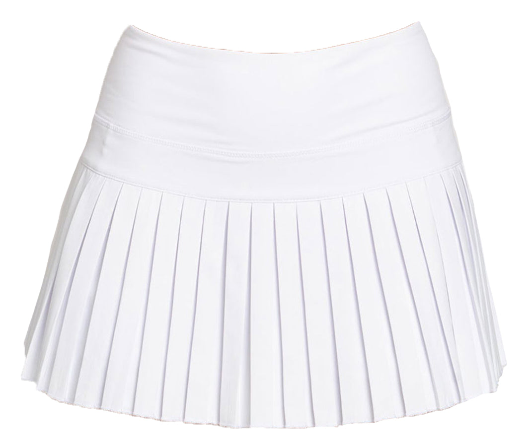 Mini Pleated Skort, Solid White