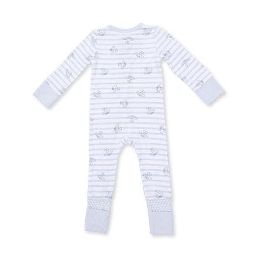 Airplane Stripe, Convertible Romper