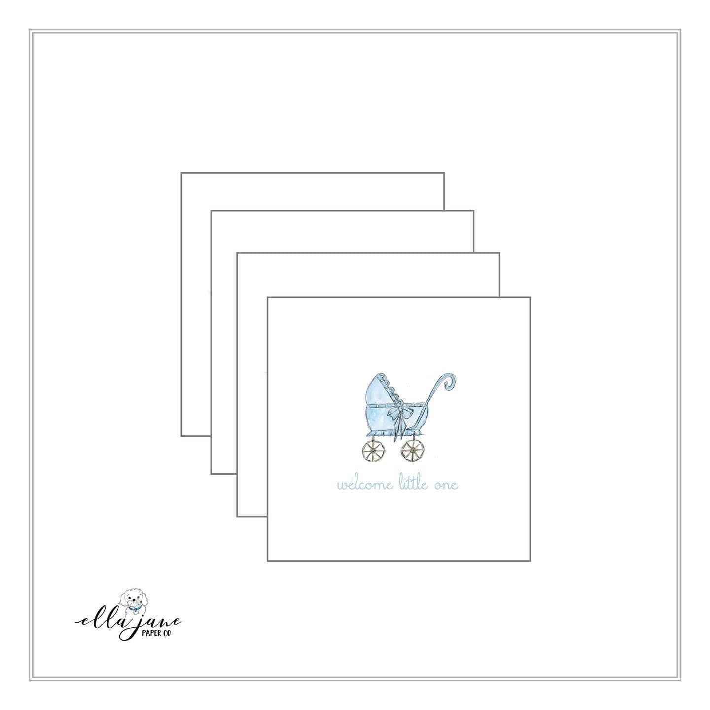 Carriage Enclosure Tags -Blue