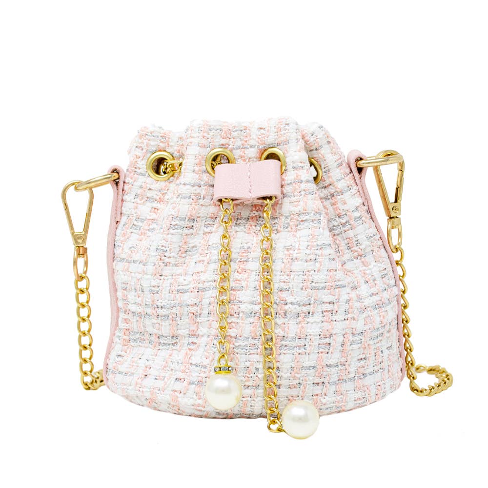 Tweed Drawstring Bag