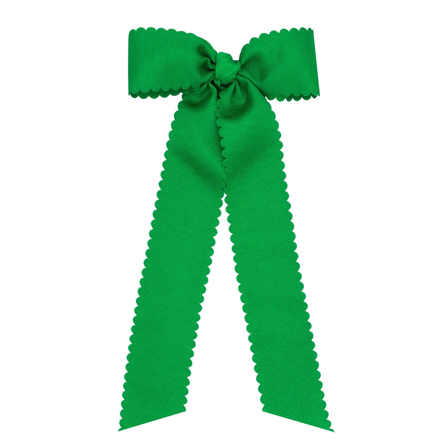 Medium Grosgrain Scallop Bow with Streamer Tails (more colors)