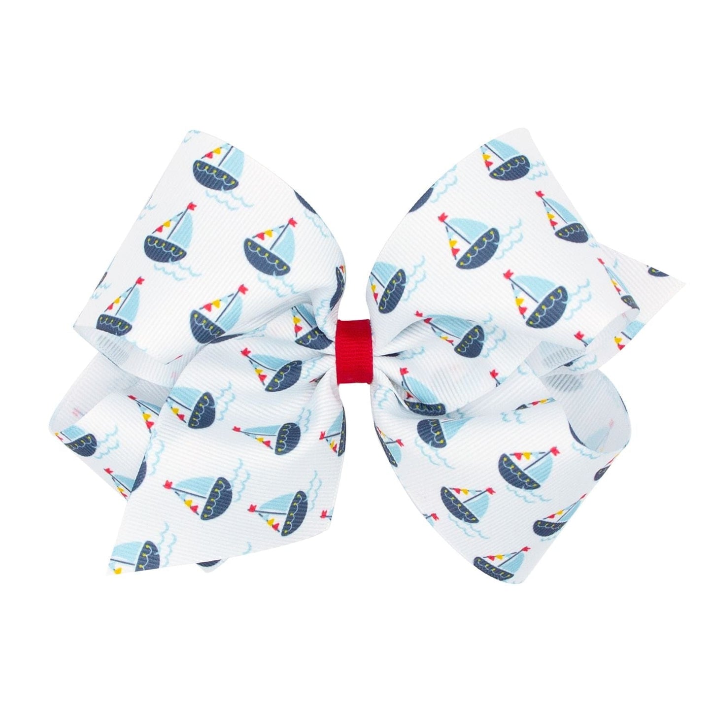 Sailboat Print Hairbow