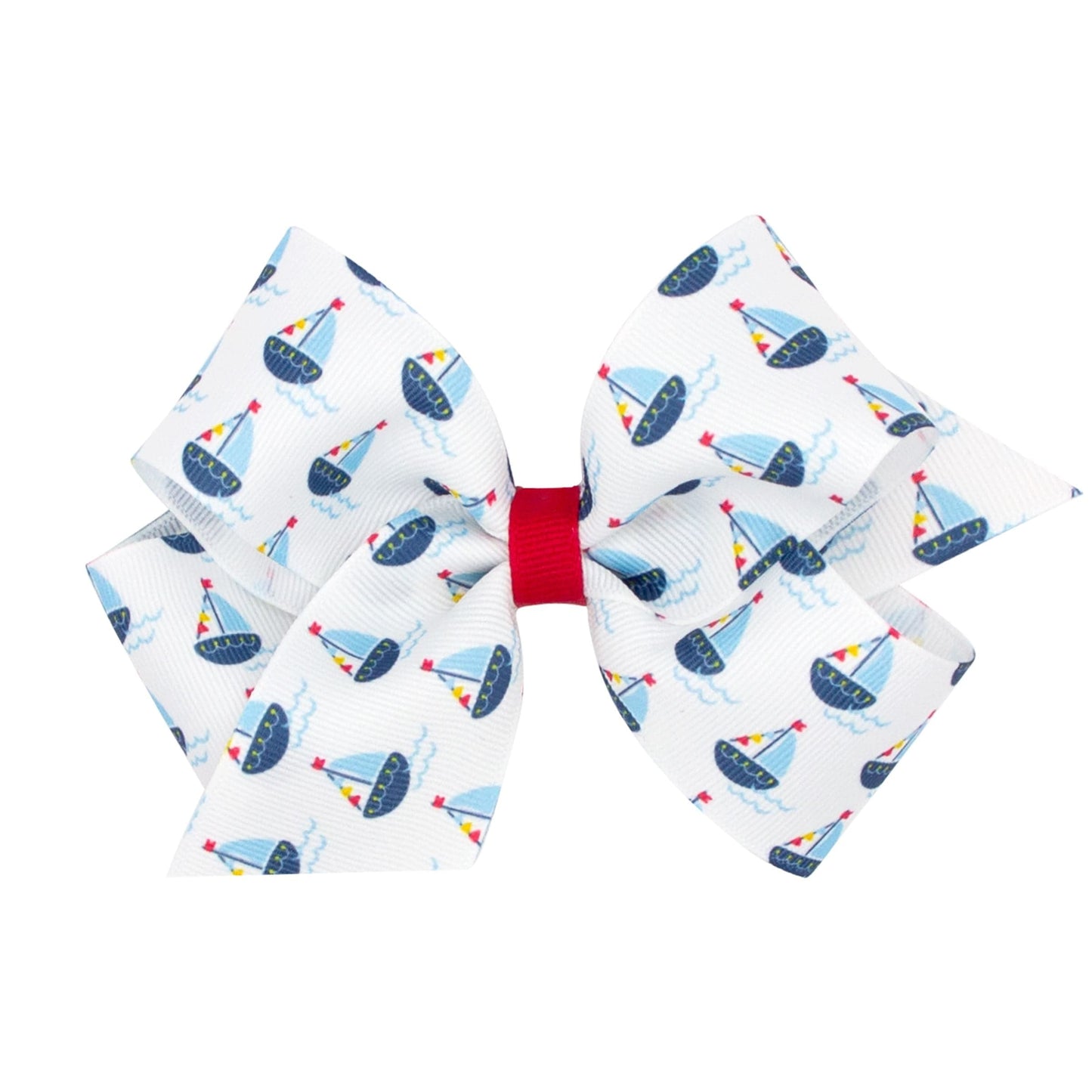 Sailboat Print Hairbow