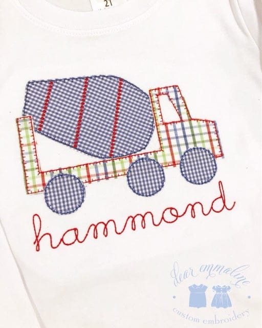 Cement Mixer Applique Shirt