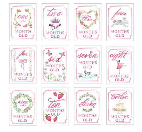 Monthly Milestone Card Set