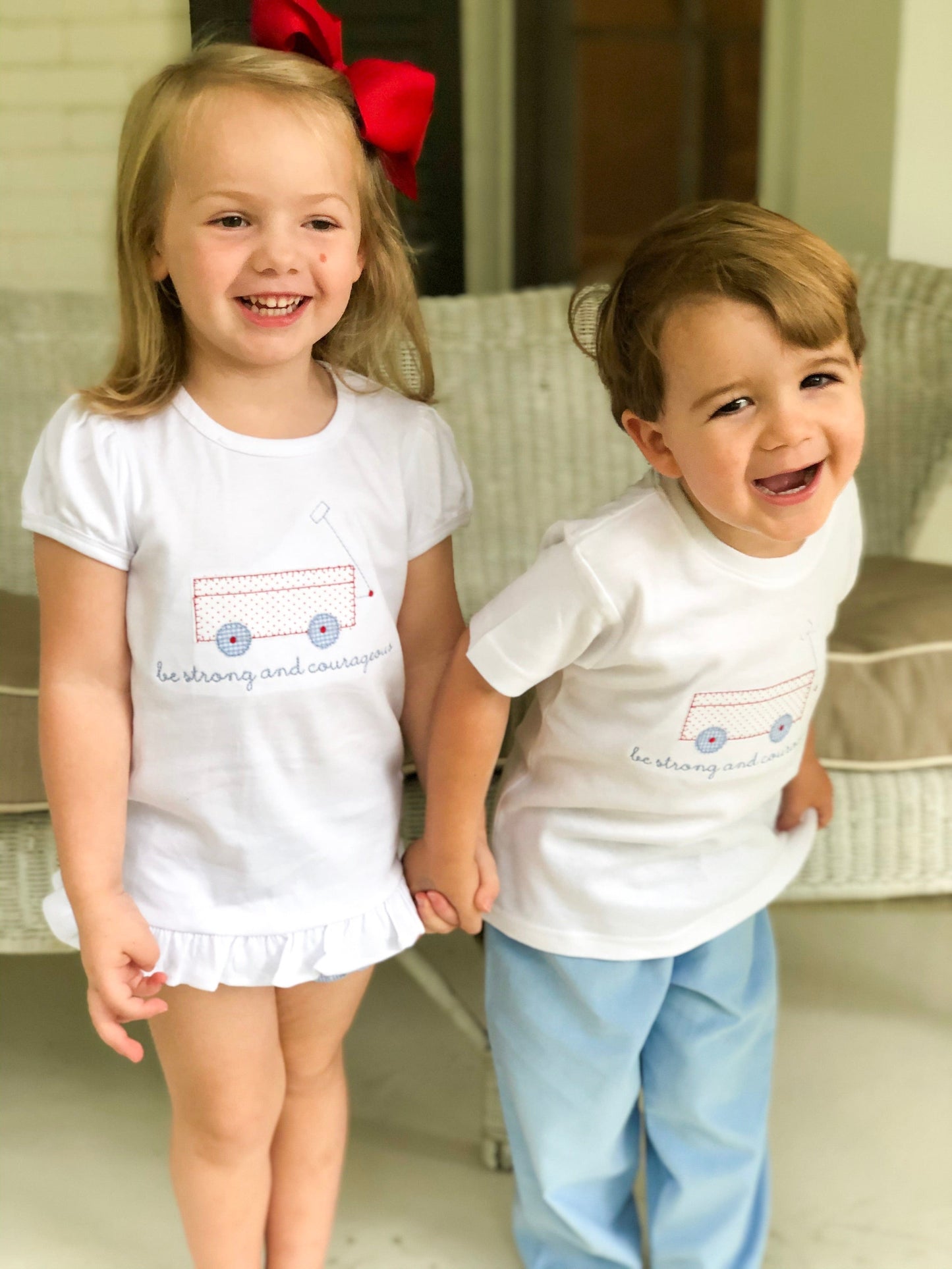 Boys "Be Strong" Wagon Shirt