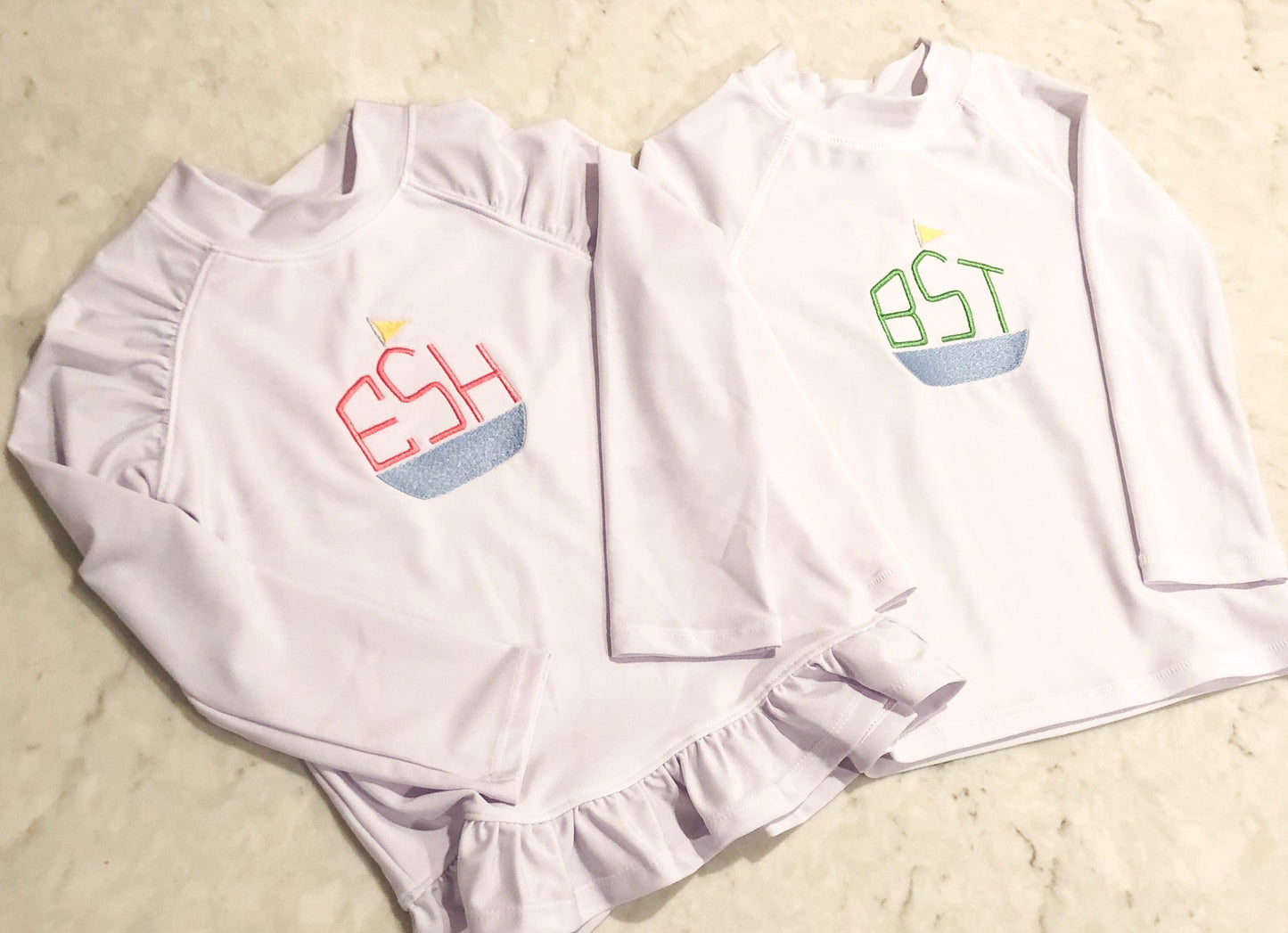 Girls White Rashguard