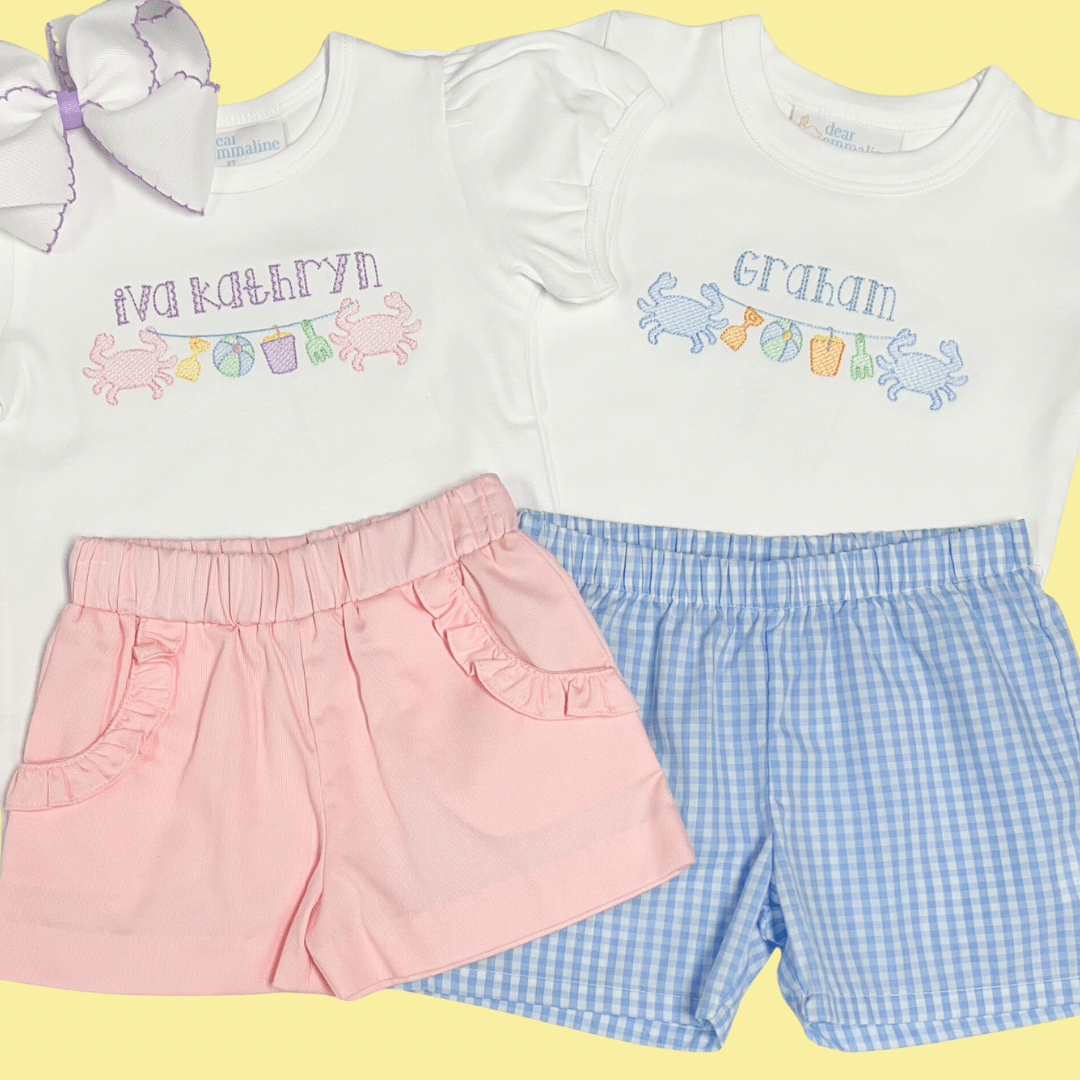 Boys Beach Crab Bunting Shirt