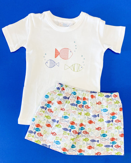Boys Vintage Fish Shirt