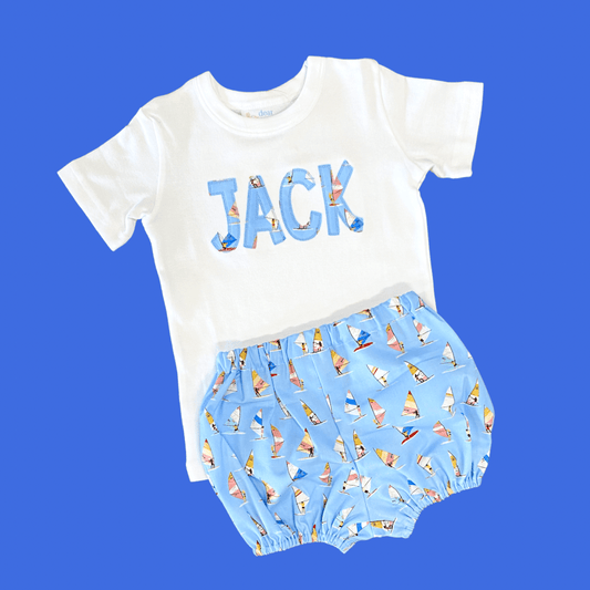 Bean Stitch Windsurfer Name Shirt