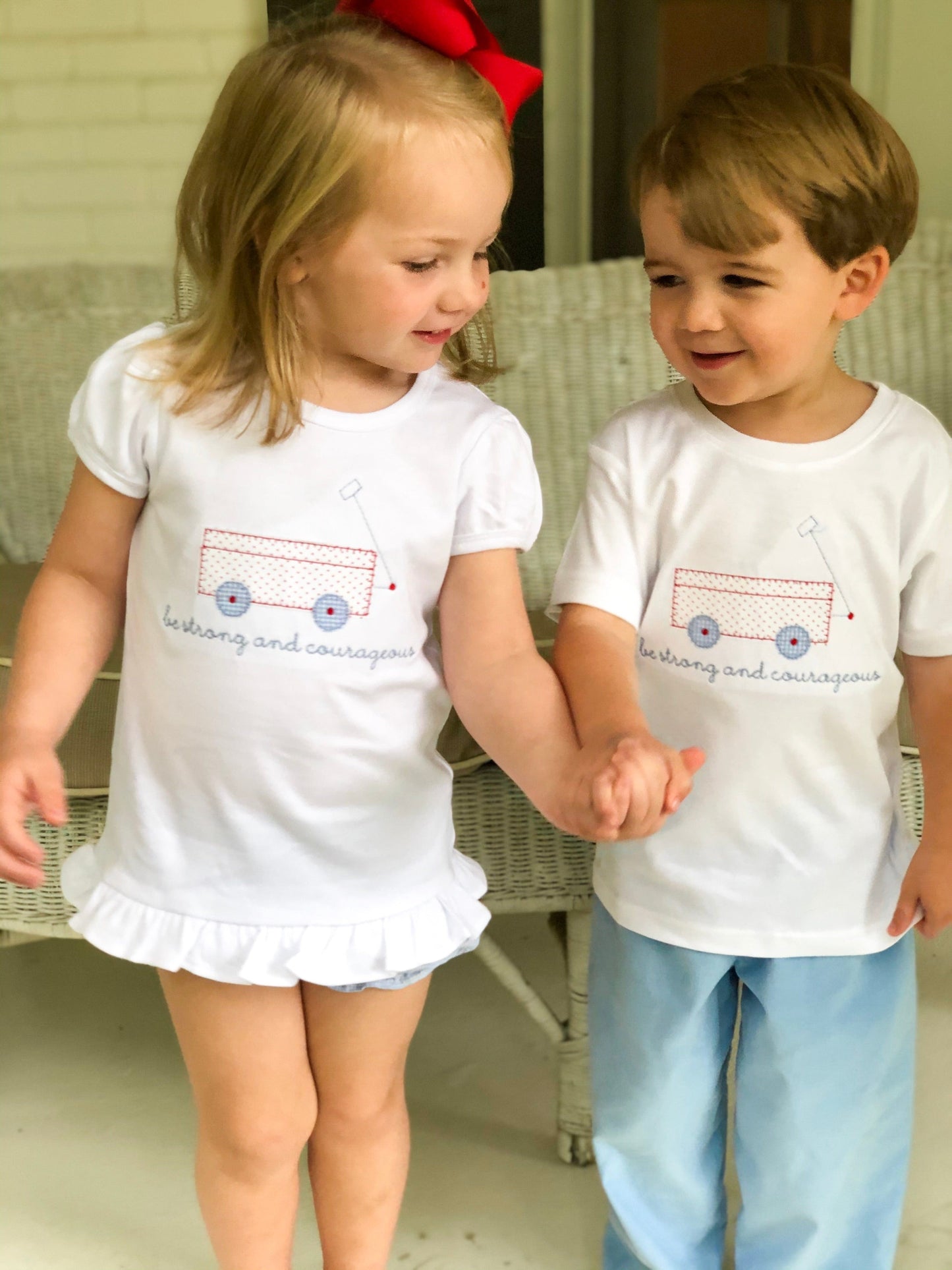 Boys "Be Strong" Wagon Shirt
