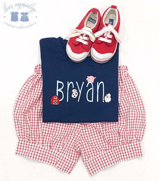 Farm Friends Name Shirt