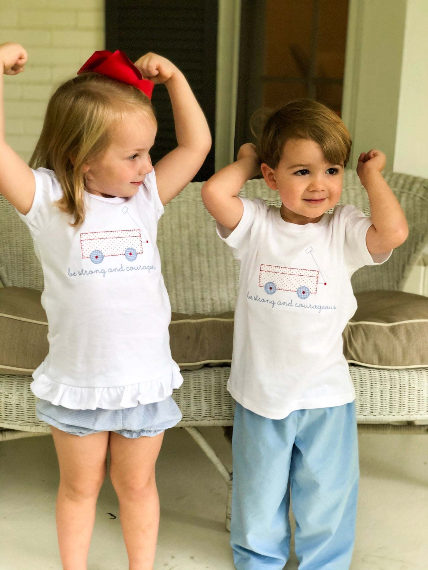 Boys "Be Strong" Wagon Shirt