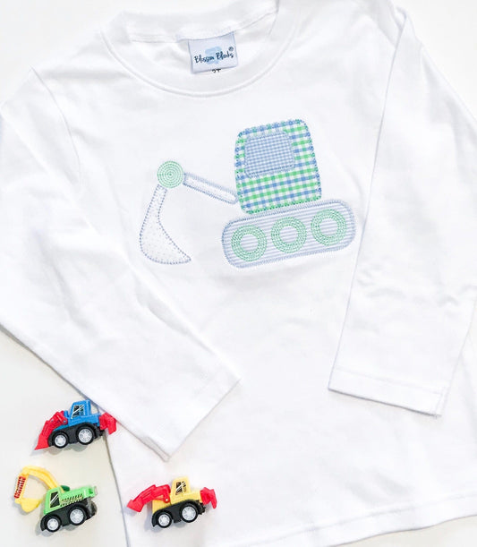 Excavator Applique Shirt