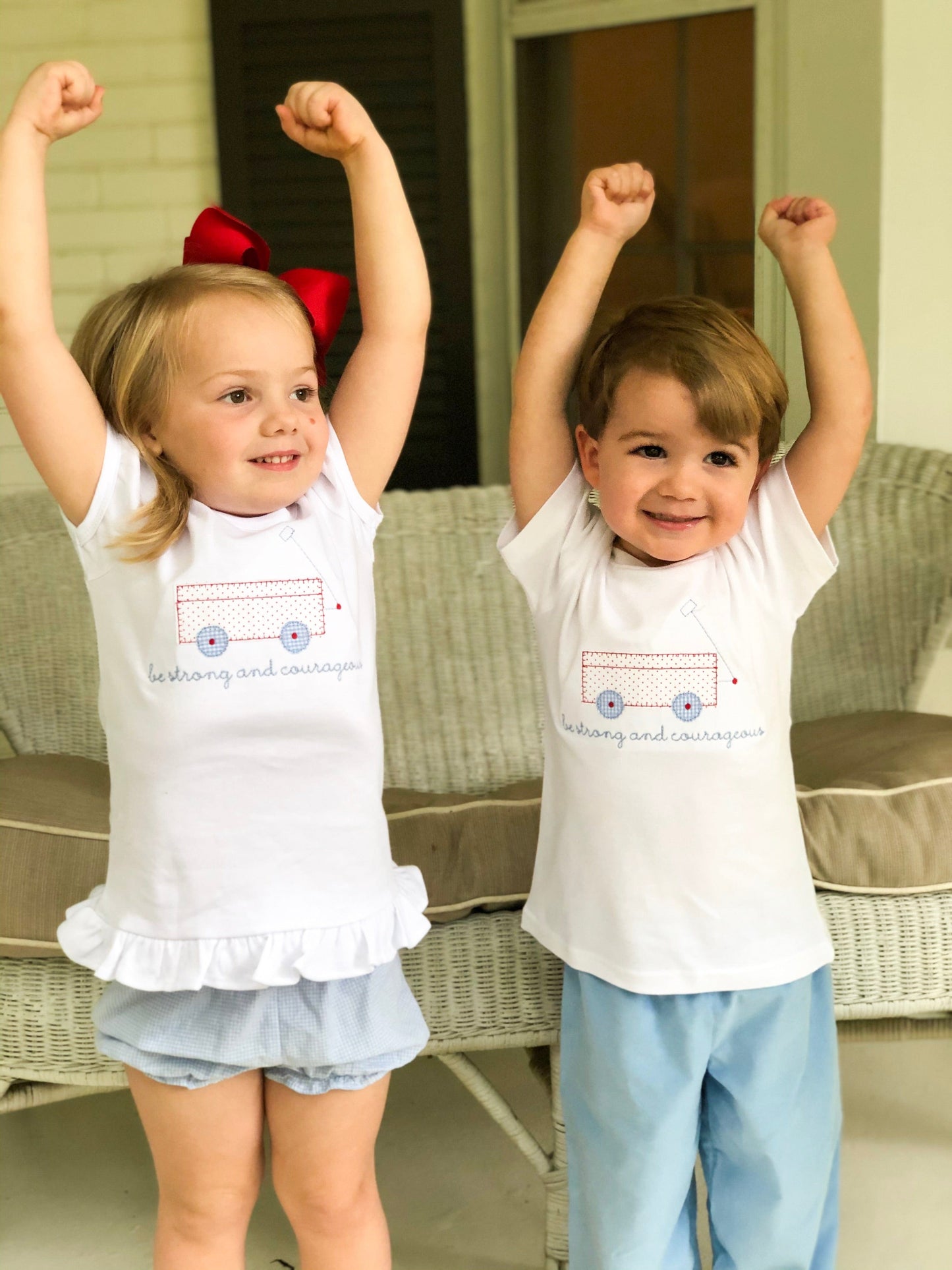 Boys "Be Strong" Wagon Shirt