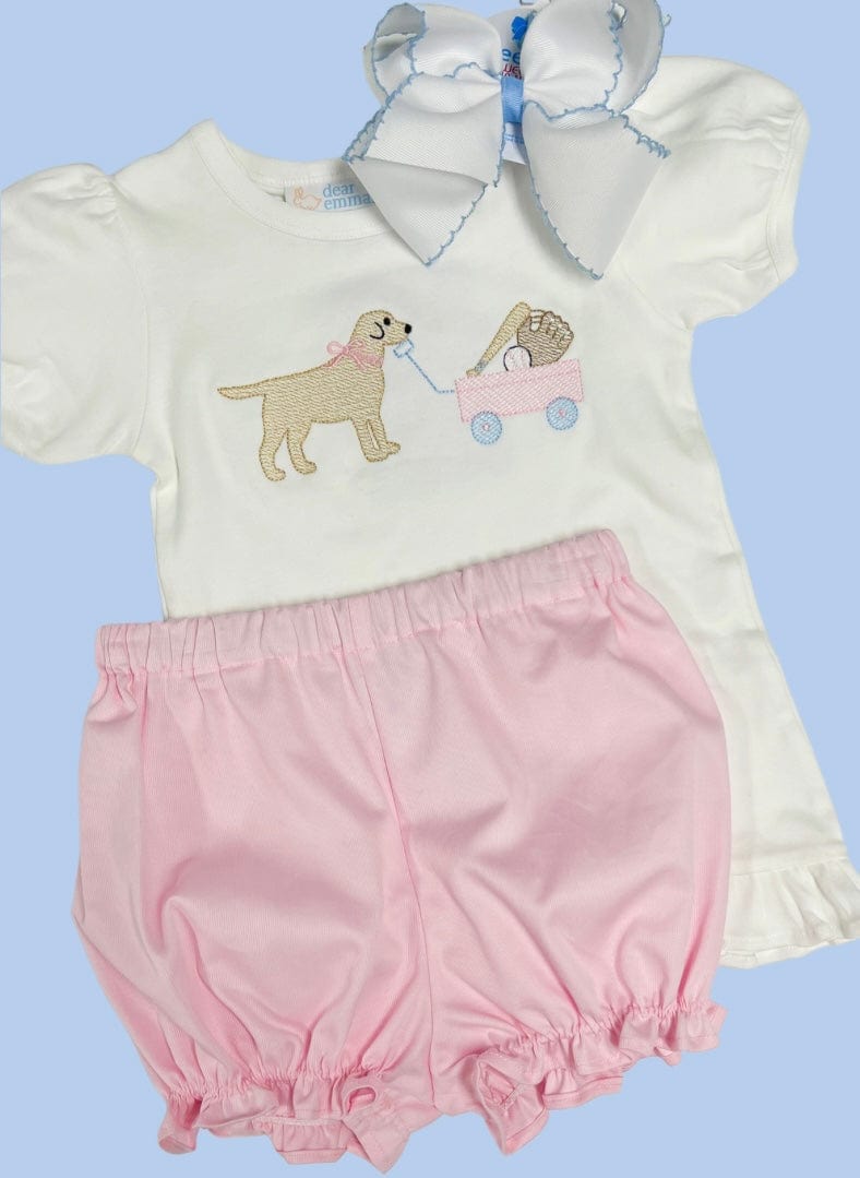 Puppy Baseball Gear Shirt, Girls