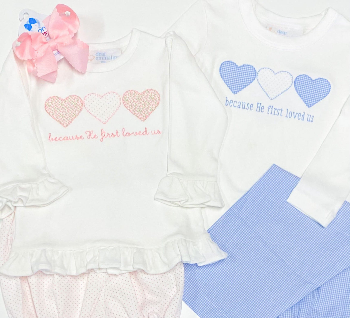 Boys "because He first loved us" Shirt