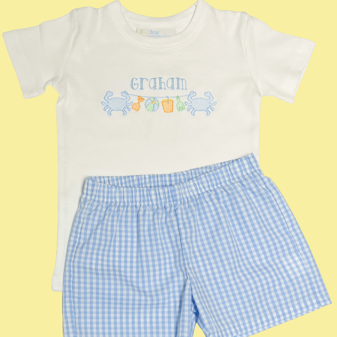 Boys Beach Crab Bunting Shirt