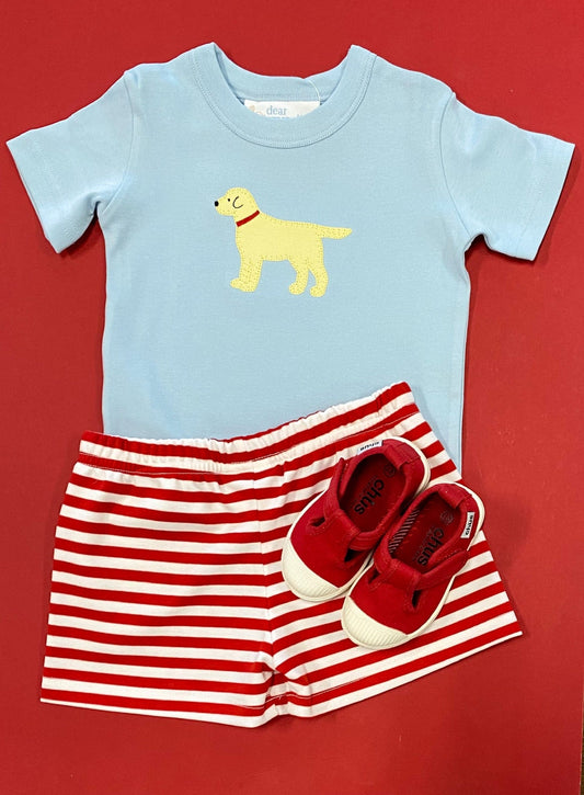 Boys Lab Applique Shirt
