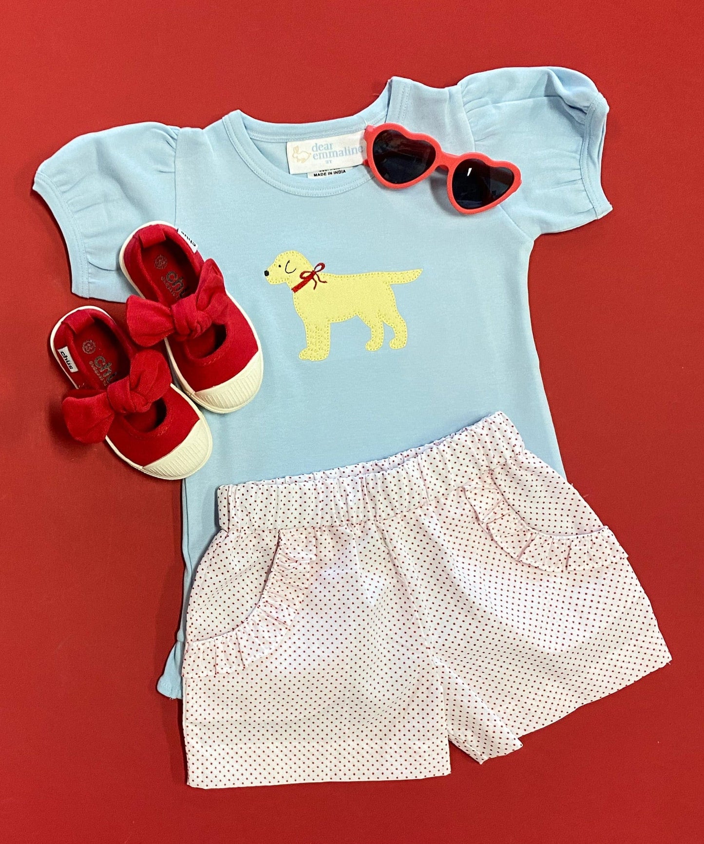 Girls Lab Applique Shirt