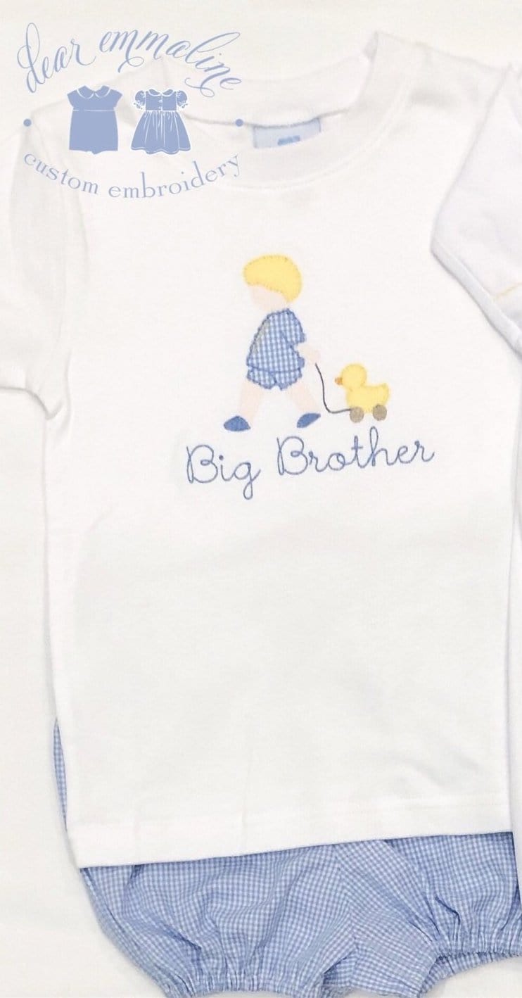 Duck Pull Toy Applique Shirt
