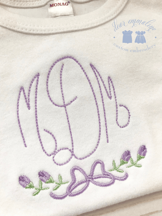 Tulip Bow Monogram Shirt