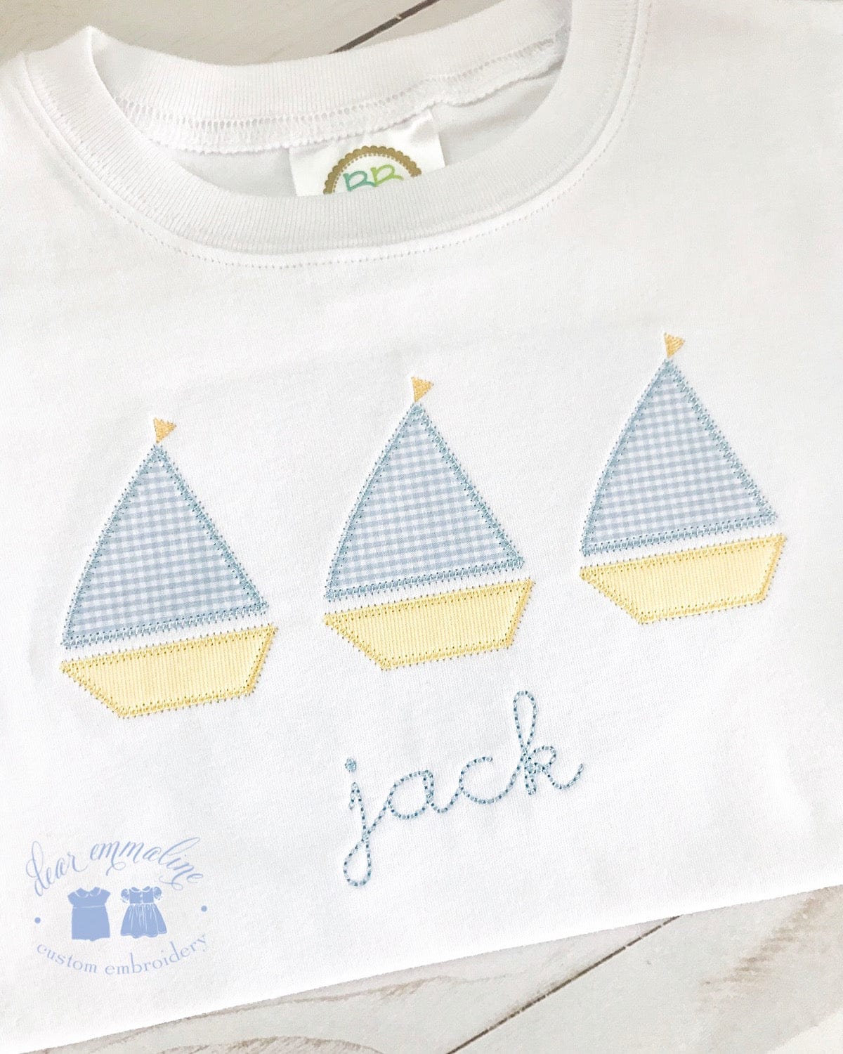 Sailboat Trio Applique Shirt