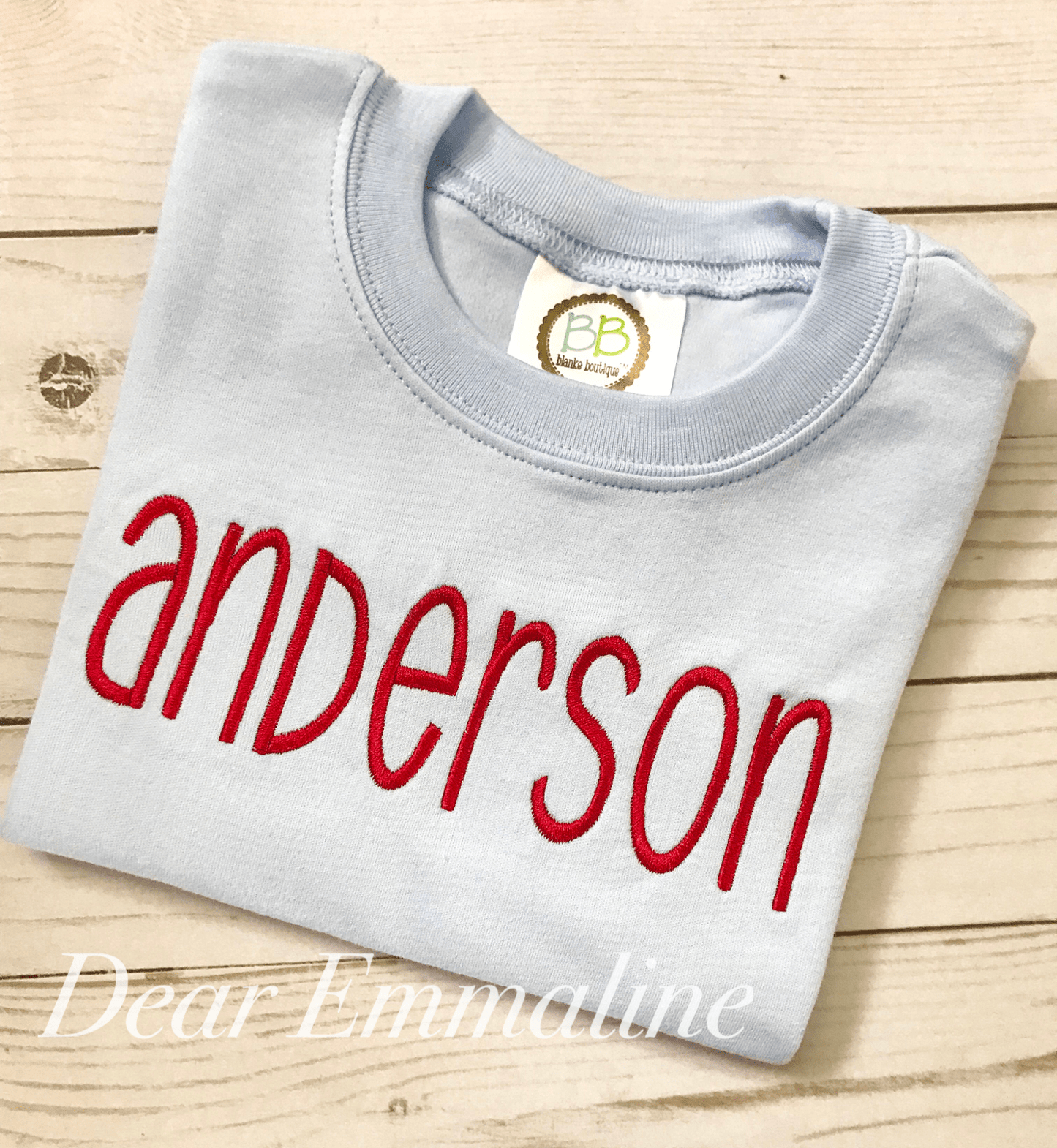 "Gray Font" Custom Name Shirt