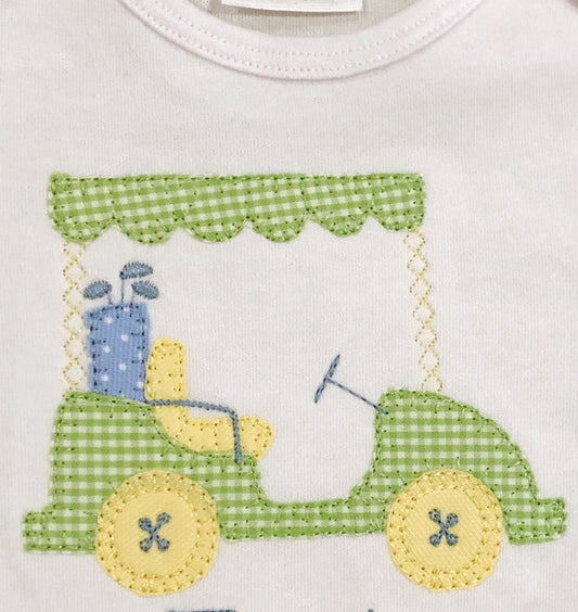 Boys Vintage Golf Cart Applique Shirts