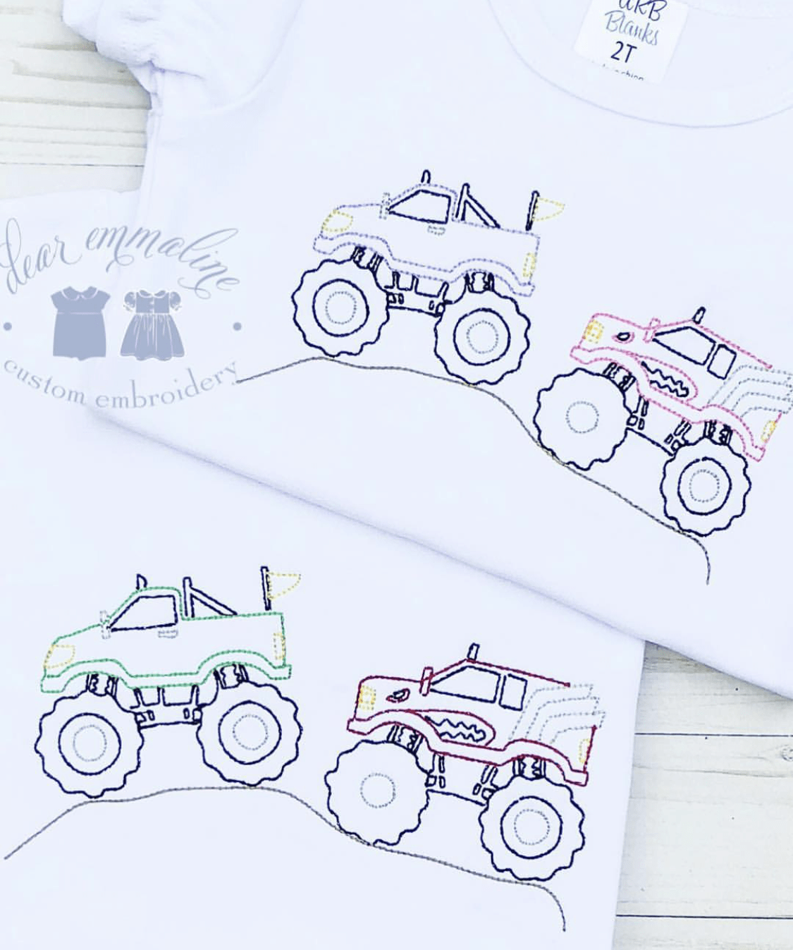 Monster Truck Vintage Stitch Shirt