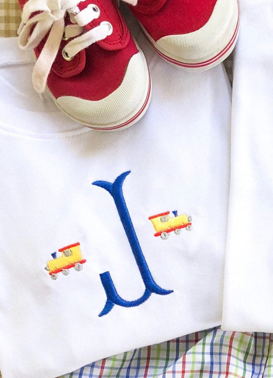 Mini Trains Initial Shirt