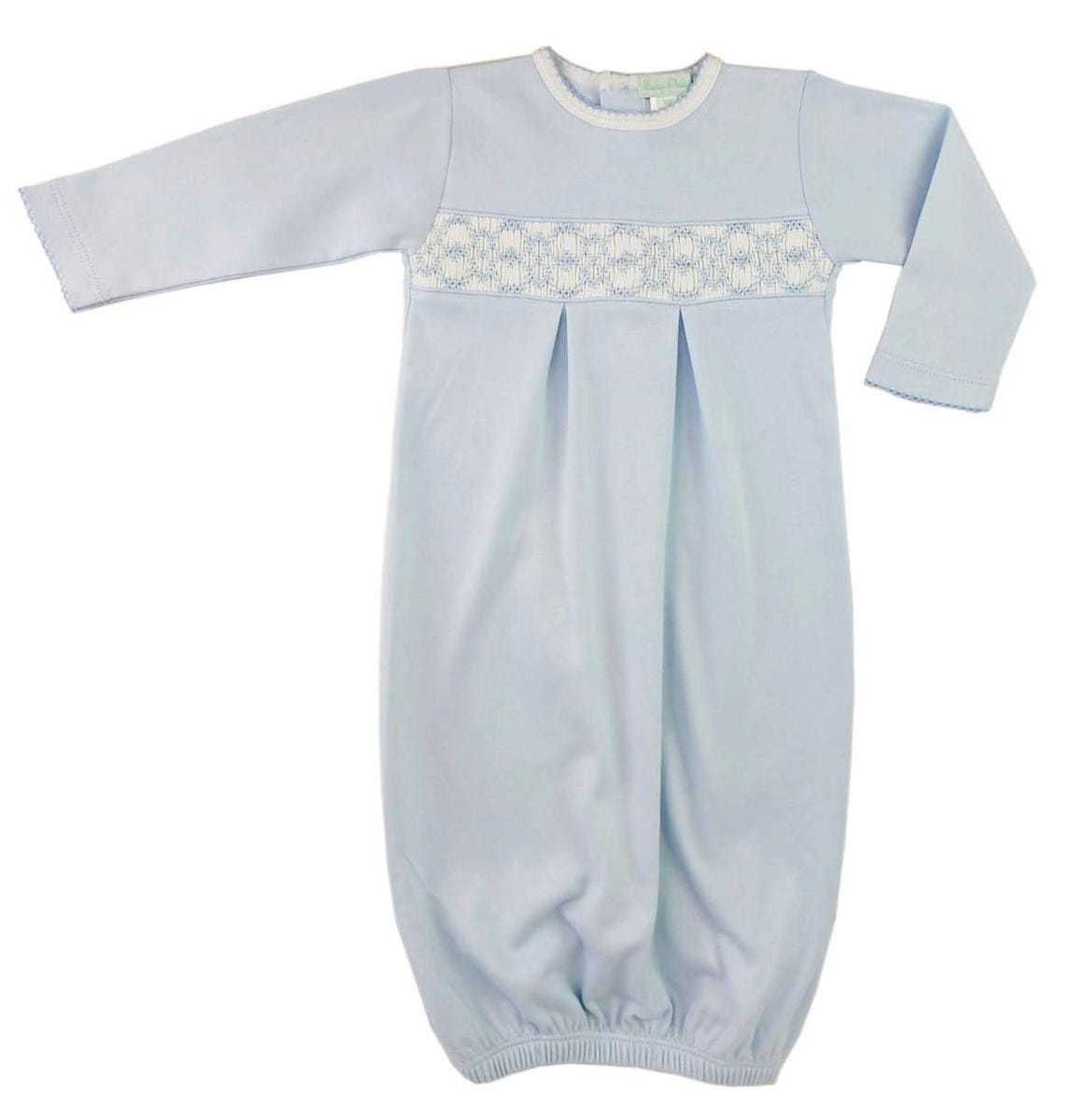 Blue Smocked Daygown