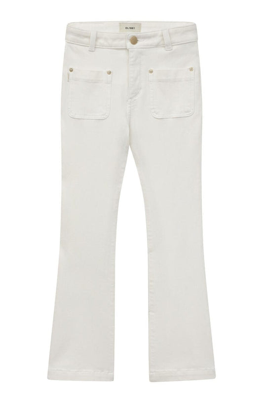 Claire Highrise Bootcut Jeans - White