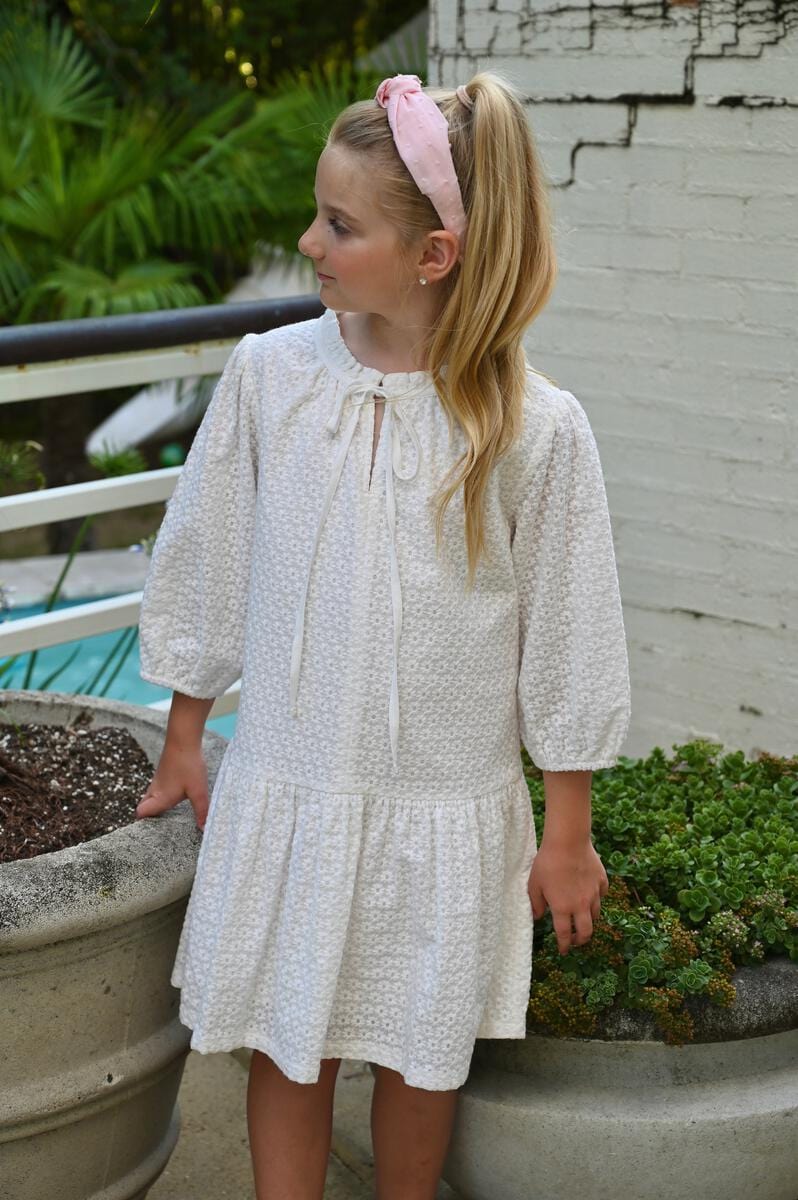 Eve Dress, White Eyelet