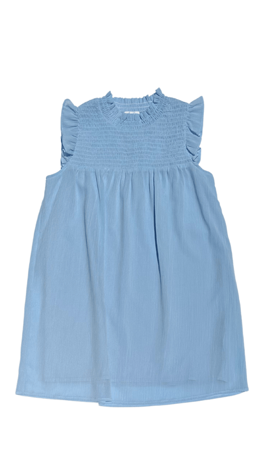 Lottie Dress, Sleeveless Pastel Blue