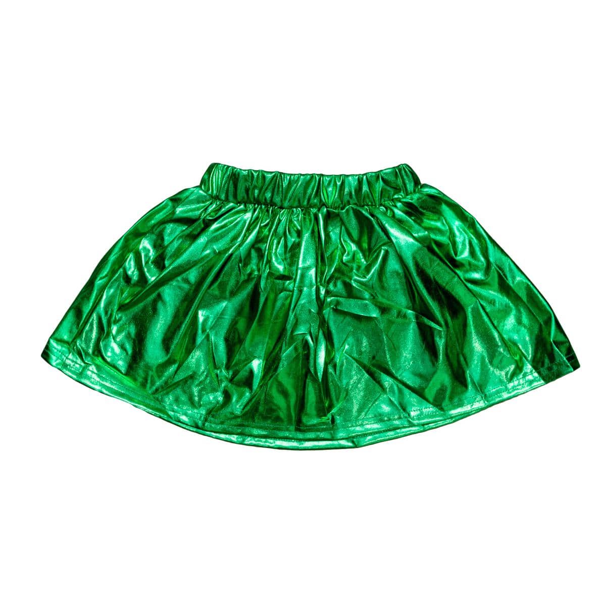 Green Metallic Skort