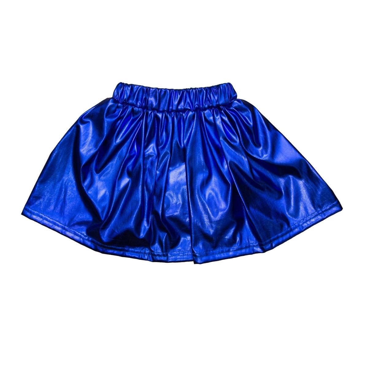 Blue Metallic Skort