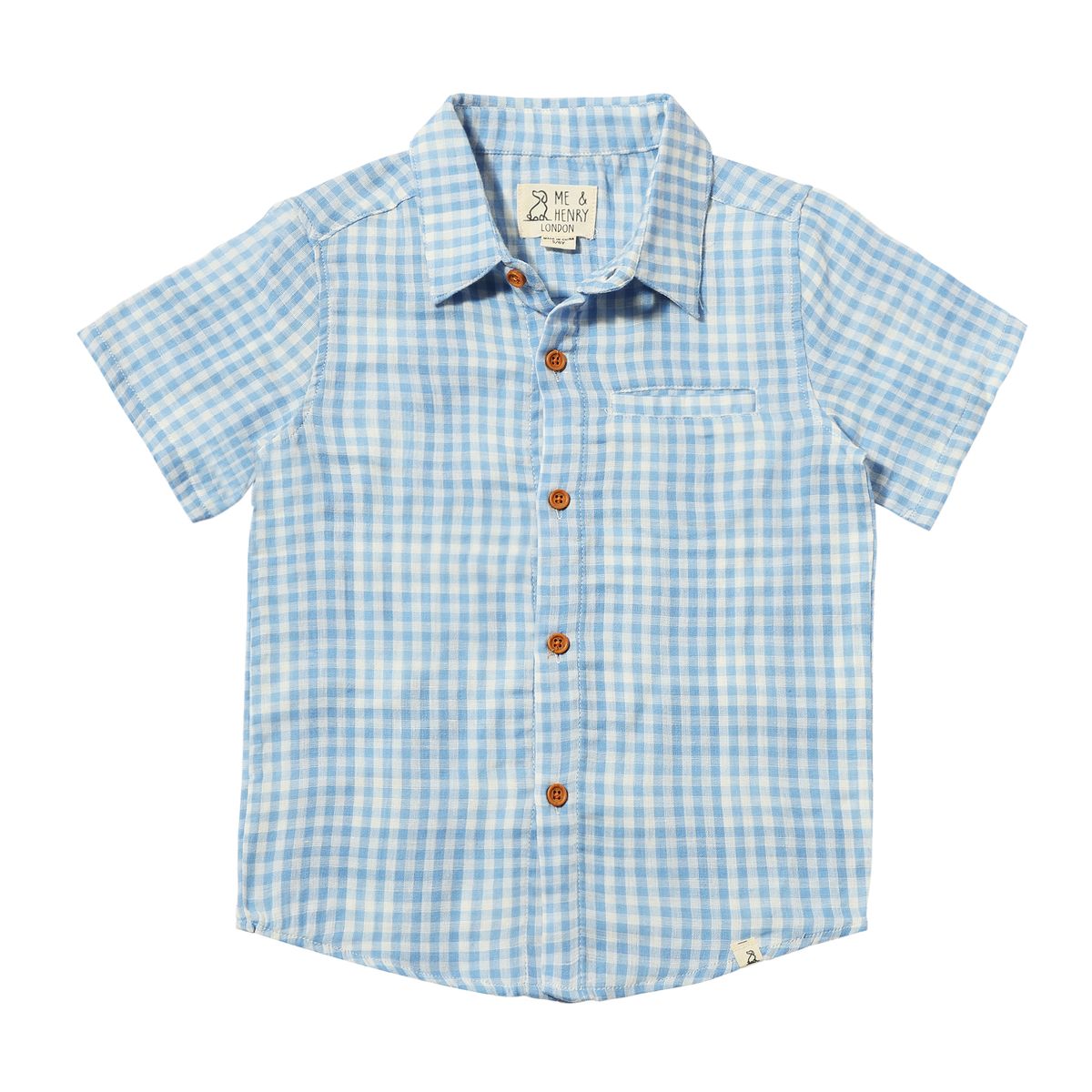 Newport Woven Shirt/Blue & White Check Gauze