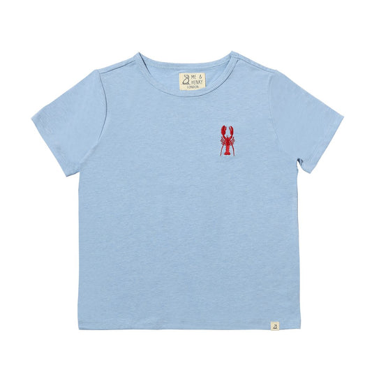 Marine Embroidered Tee - Lobster