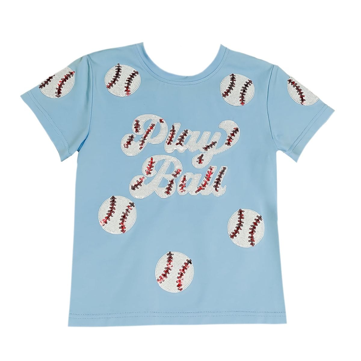 Light Blue "Play Ball" Shirt