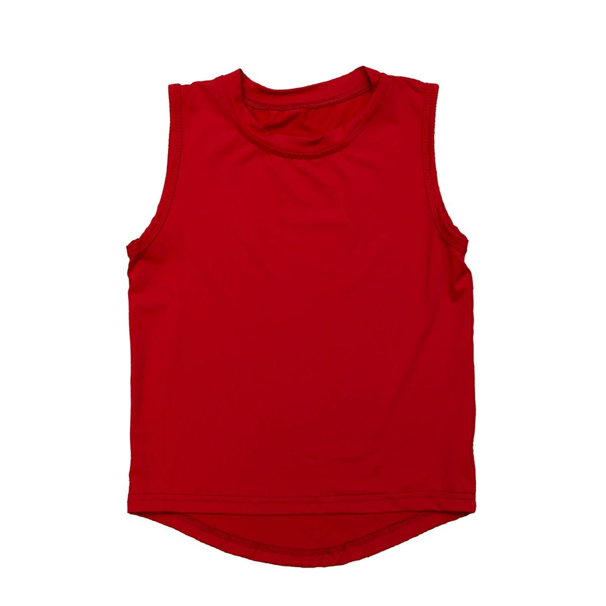 Red High Low Tank