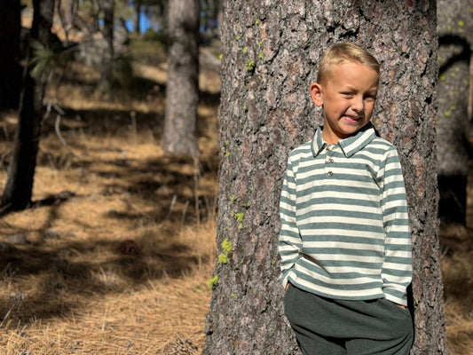 Midway Polo, Green Stripe