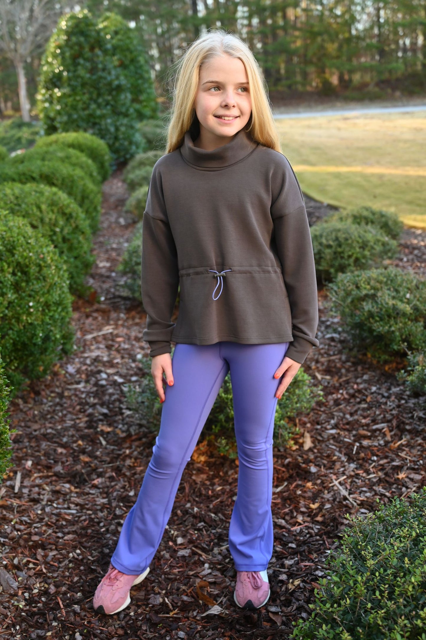 Florie Flare Leggings, Purple