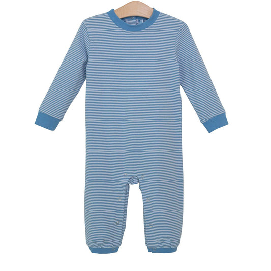 Miller Romper - Cornflower Stripe