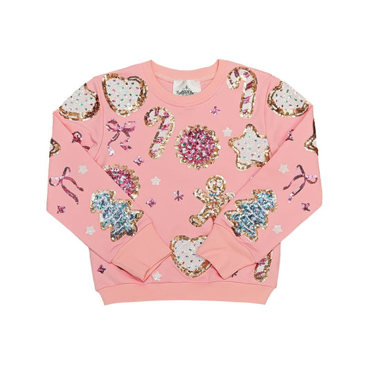 Pink Christmas Cookies Sweatshirt